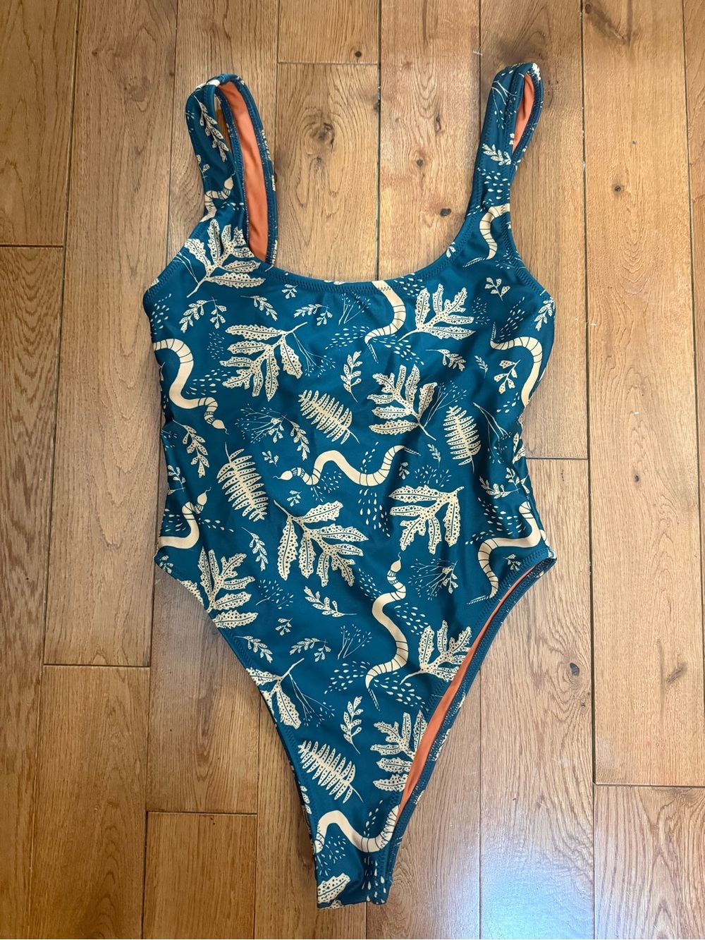 Simka Sol ‘OMG Becky’ Tapestry Print Cheeky One-Piece Swimsuit Witchy NWOT